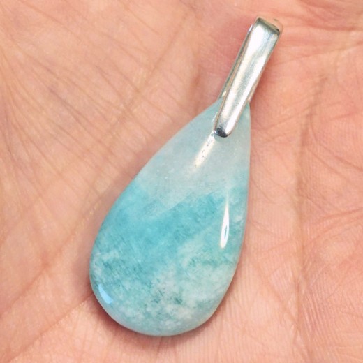 Amazonit medál, ezüst Amazonit medál, ezüst