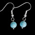 Larimar fülbevaló, gyönyörű kék