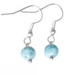 Larimar fülbevaló, gyönyörű kék