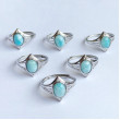 Larimar gyűrű, állítható méret
