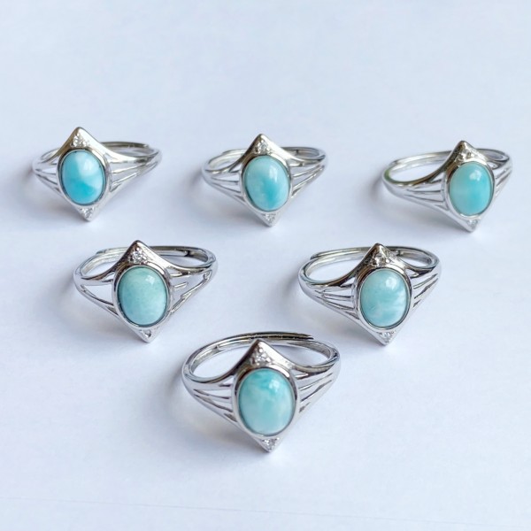 Larimar gyűrű, állítható méret