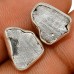 Meteorit fülbevaló, ezüst  Meteorit fülbevaló, ezüst