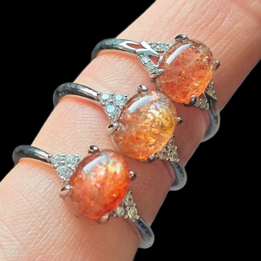 Eredeti napkő gyűrű, állítható méretű