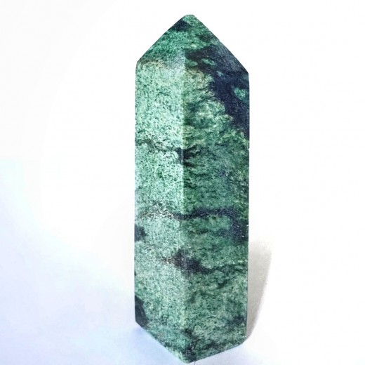 Afrikai Jade ásvány csúcs, kristály rúd Afrikai Jade ásvány csúcs, kristály rúd