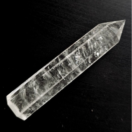 Hegyikristály rúd, csúcs, NAGY (11cm)
