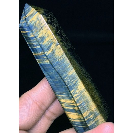 Tigrisszem - sólyomszem ásvány csúcs, ritkaság!