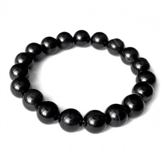 Achát karkötő, nagy szemű