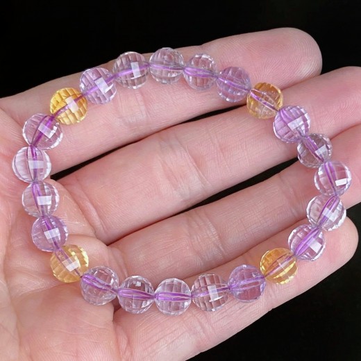 Exklúzív ametrin karkötő (ametiszt - citrin karkötő) Exklúzív ametrin karkötő (ametiszt - citrin karkötő)