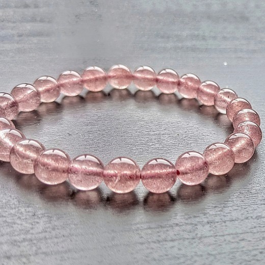 Eperkvarc karkötő, extra tiszta (ritkaság) Eperkvarc karkötő, extra tiszta (ritkaság)