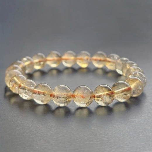 Ritkaság - valóban természetes citrin karkötő Ritkaság - valóban természetes citrin karkötő