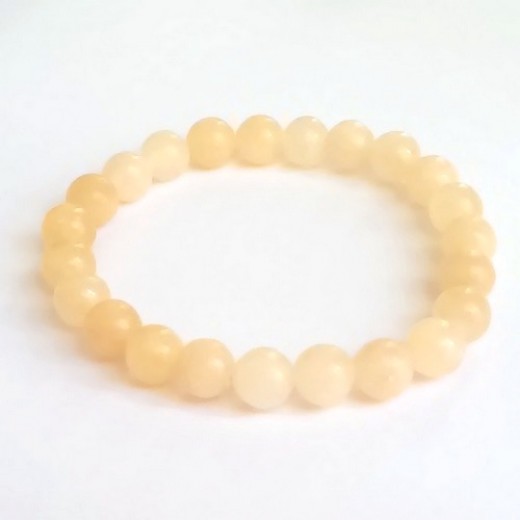 Kalcit karkötő (sárga), mango kalcit Kalcit karkötő (sárga), mango kalcit