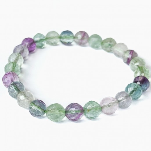 Prémium fluorit karkötő, kis szemű Prémium fluorit karkötő, kis szemű
