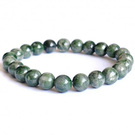 Króm - diopszid karkötő, nagyobb szemű Króm - diopszid karkötő, nagyobb szemű