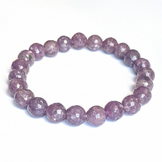 Lepidolit karkötő, csillámos, extra Lepidolit karkötő, csillámos, extra