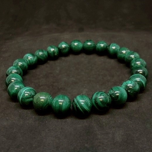 Malachit karkötő, garantáltan valódi, nagyobb szemű Malachit karkötő, garantáltan valódi, nagyobb szemű
