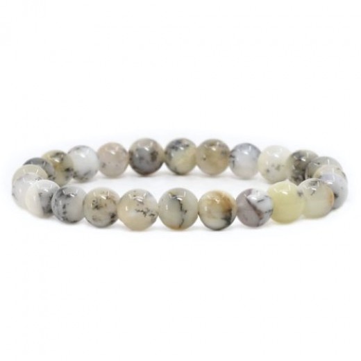 Merlinit II. karkötő (csodakő) (dendrites opál) Merlinit II. karkötő (csodakő) (dendrites opál)