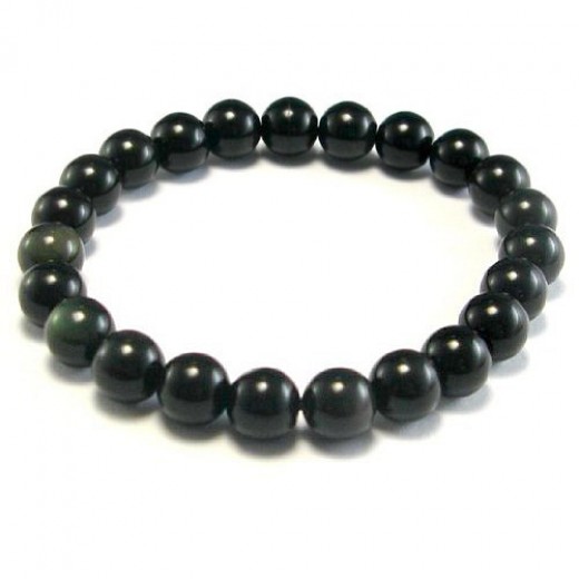 Obszidián karkötő (szivárvány obszidián) Obszidián karkötő (szivárvány obszidián)