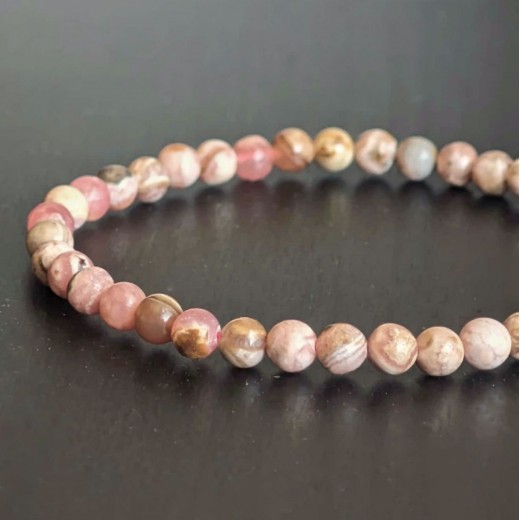 Rodokrozit karkötő II. Rodokrozit karkötő II.