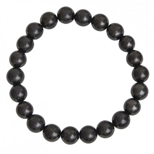 Sungit karkötő, 8mm golyós Sungit karkötő, 8mm golyós