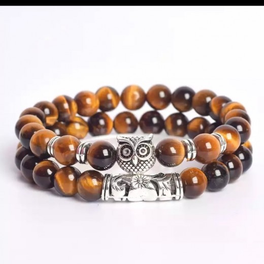 Tigrisszem páros karkötő