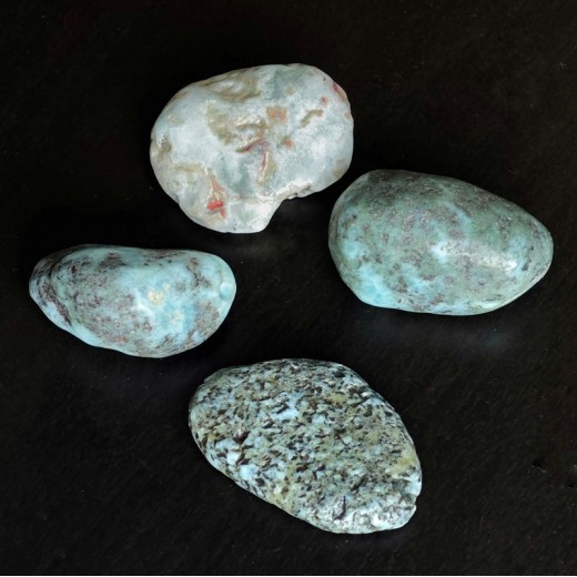Larimar marokkő, NAGY, fúrt 
