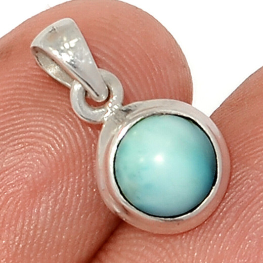 Larimar medál, ezüst, mini
