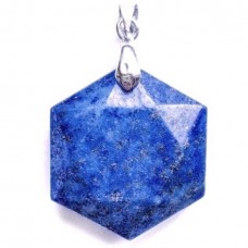 Lápisz lazuli hexagram medál