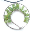 Peridot / Olivin  életfa medál