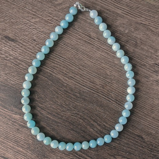 Amazonit nyaklánc, valódi, kék Amazonit nyaklánc, valódi, kék